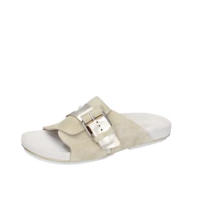 scarpe donna MOMA sandali beige camoscio pelle 1GS458-K0B BC831 Vendita