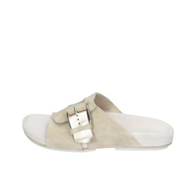 scarpe donna MOMA sandali beige camoscio pelle 1GS458-K0B BC831 Vendita