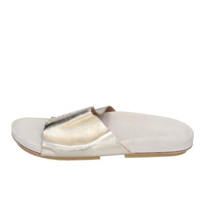 scarpe donna MOMA sandali oro pelle platino 1GS455-RA BC69 Qualità Garantita