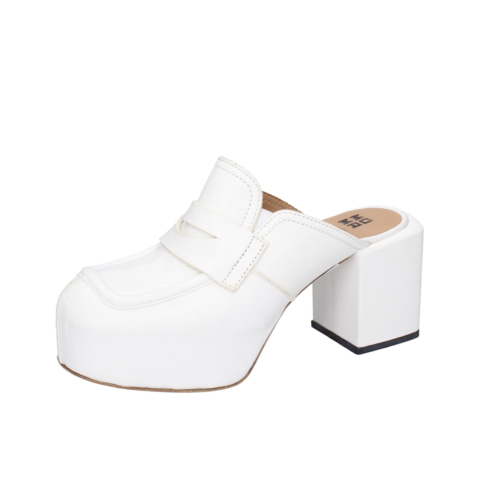 scarpe donna MOMA sandali bianco pelle 1GS448-NAC EZ893 Promozione Limitata