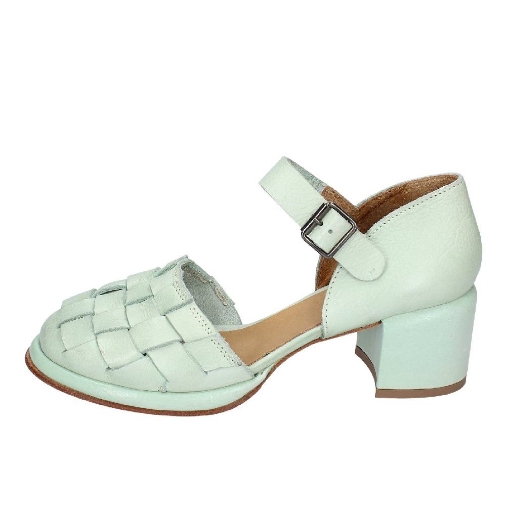 scarpe donna MOMA sandali verde pelle 44402G VINTAGE EX462 Prezzo Ridotto