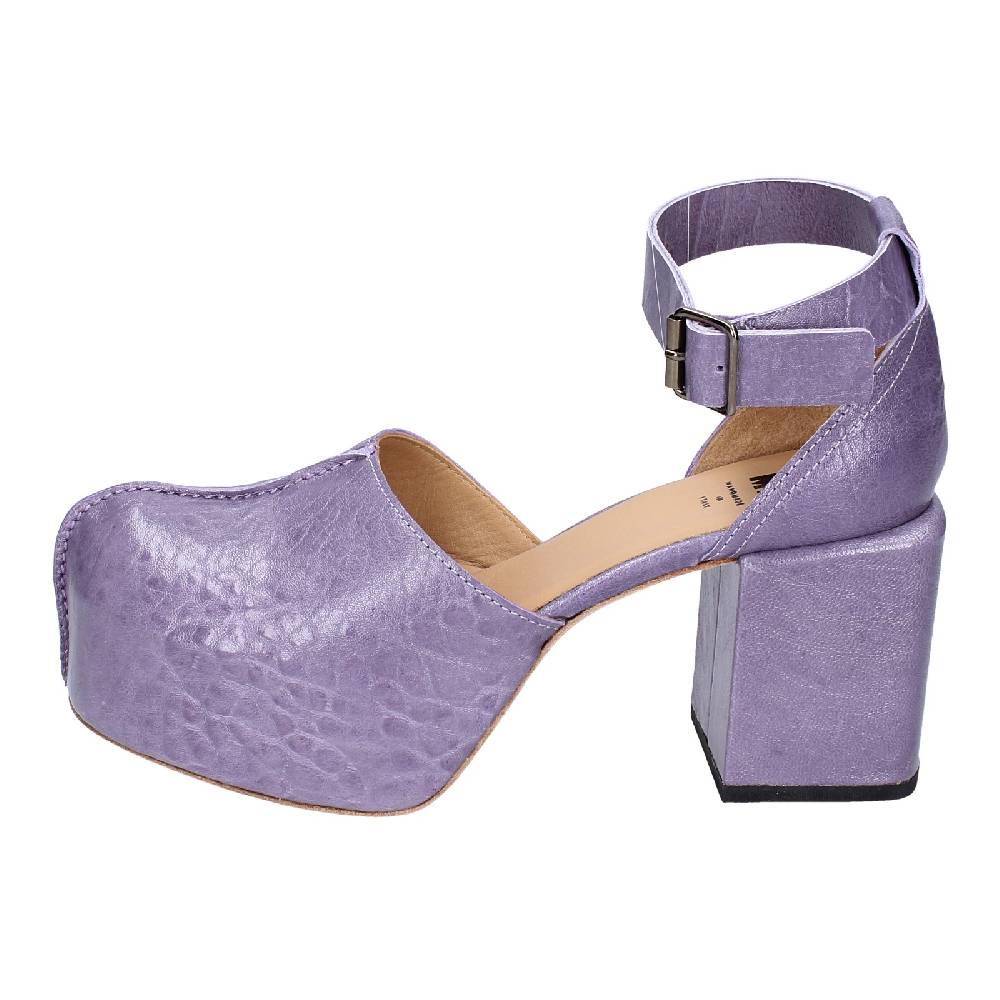 scarpe donna MOMA sandali viola pelle AGS445 EX374 Offerta