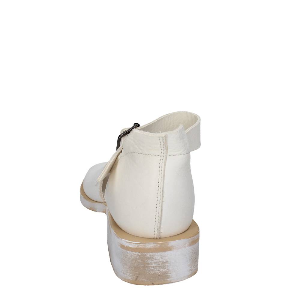 scarpe donna MOMA sandali bianco pelle oro 35403G VINTAGE EX403 Economico