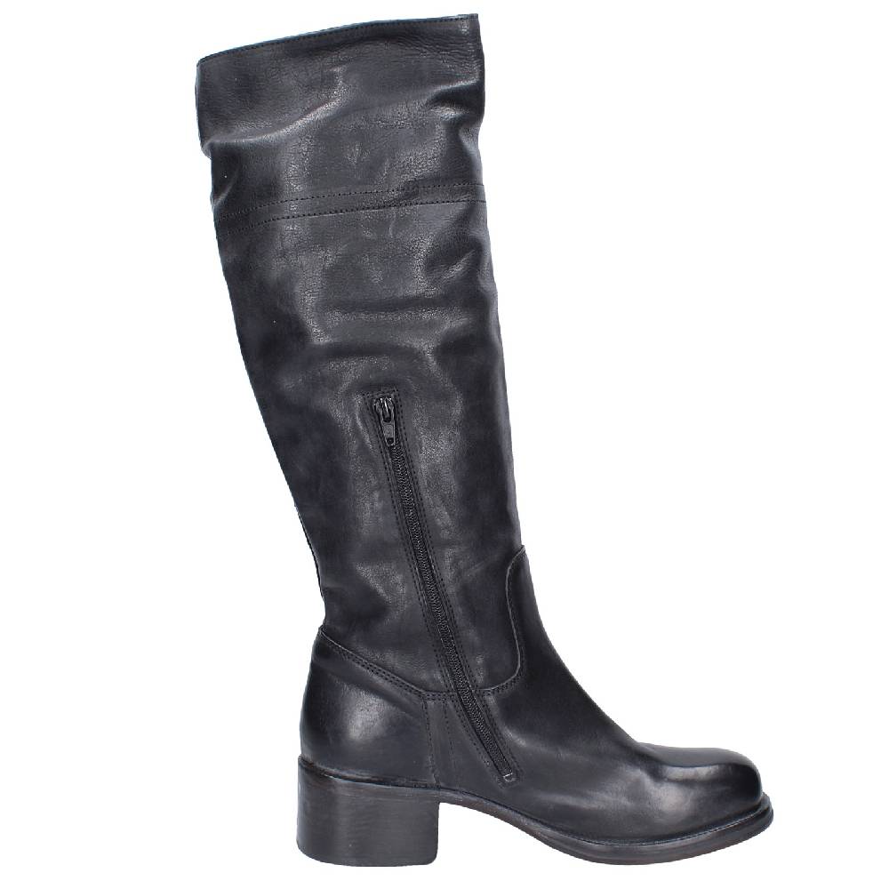 scarpe donna MOMA stivali nero pelle 72306D VINTAGE EX511 Outlet