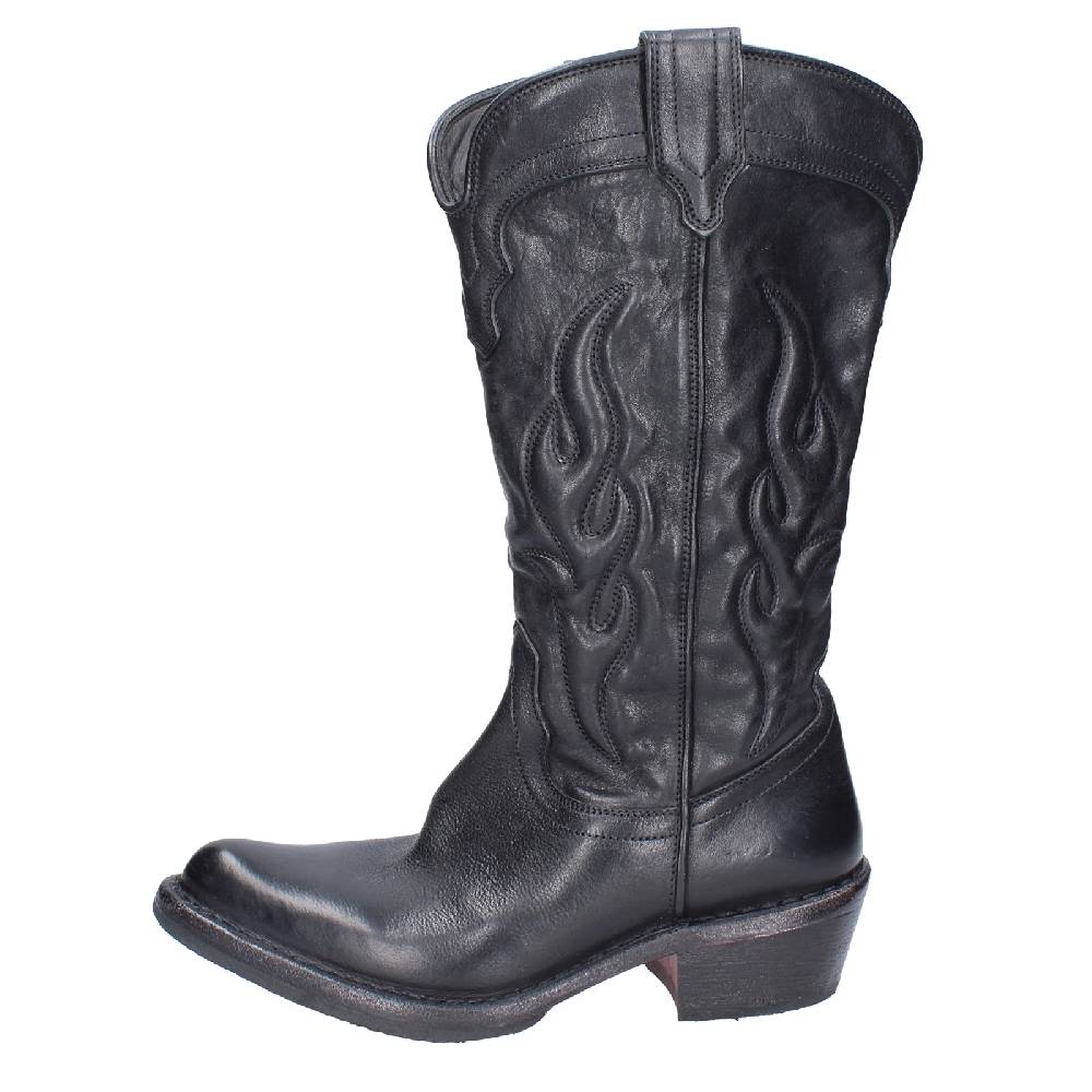 scarpe donna MOMA stivali nero pelle 77306C VINTAGE EX490 Offerte