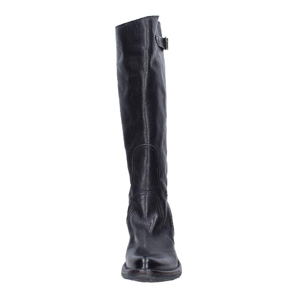 scarpe donna MOMA stivali nero pelle 77303D VINTAGE EX521 Qualità
