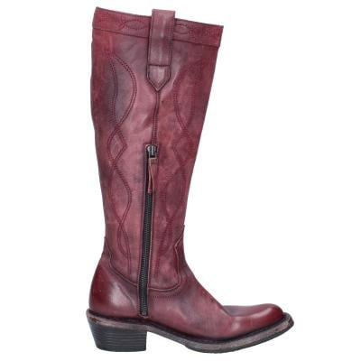 scarpe donna MOMA stivali bordeaux pelle 1DW308 VINTAGE BD927 Nuova