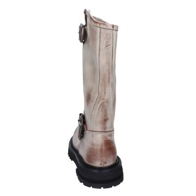 scarpe donna MOMA stivali marrone pelle beige 1DW340 VINTAGE BD924 Moda