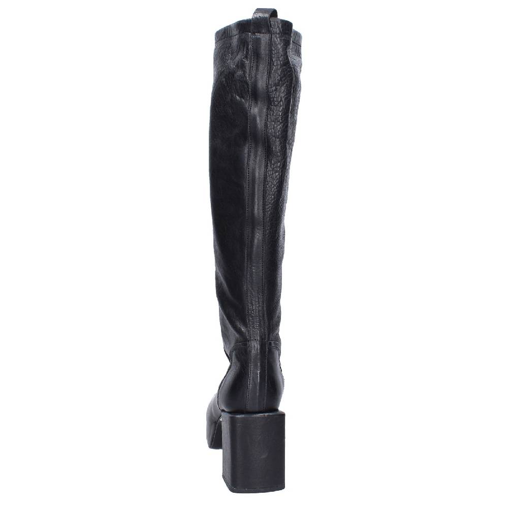 scarpe donna MOMA stivali nero pelle 87305D VINTAGE EX512 2025
