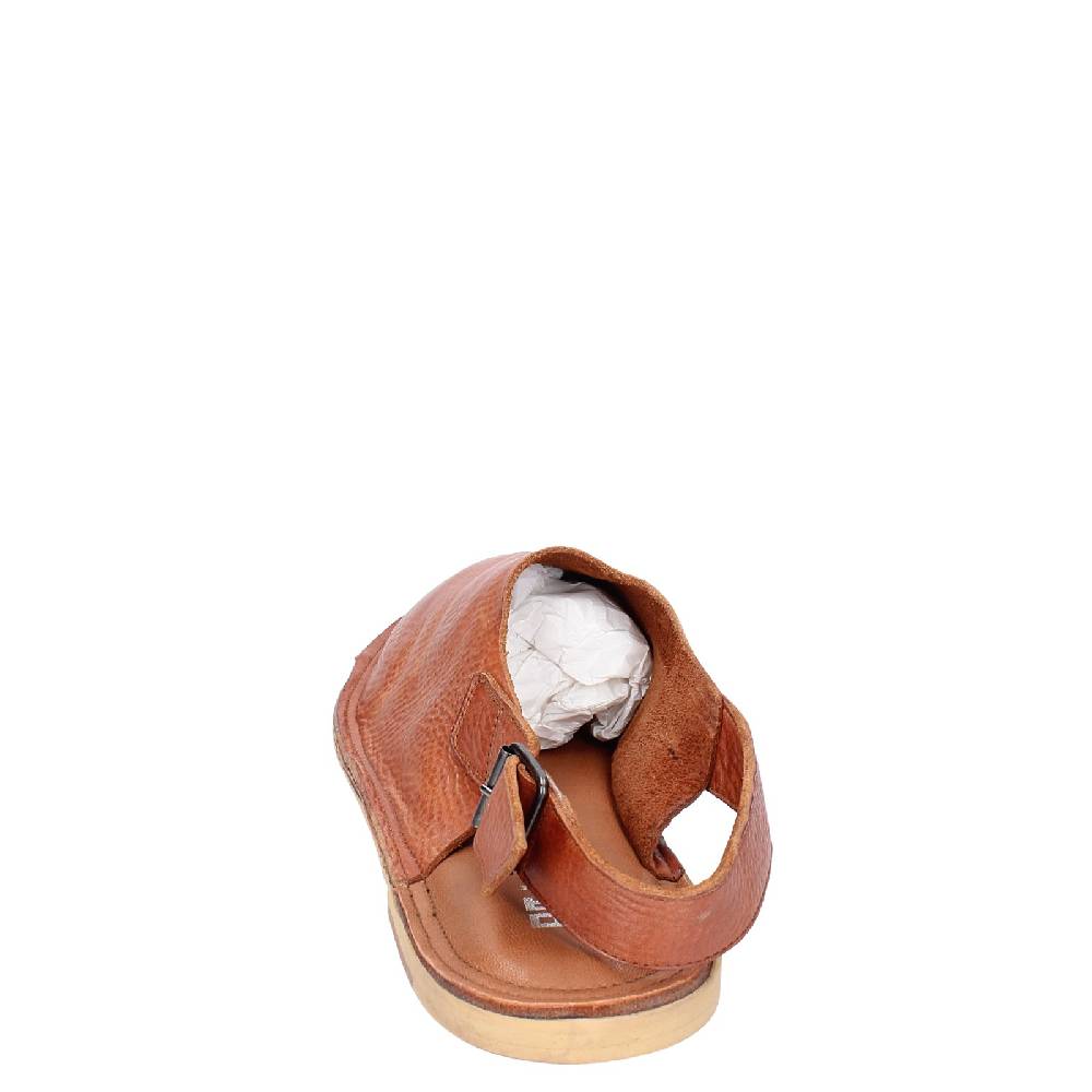 scarpe uomo MOMA sandali marrone pelle 20401G VINTAGE EX389 Pezzi Unici