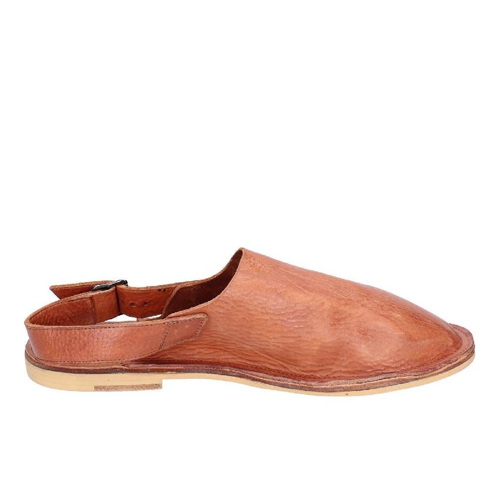 scarpe uomo MOMA sandali marrone pelle 20401G VINTAGE EX389 Pezzi Unici