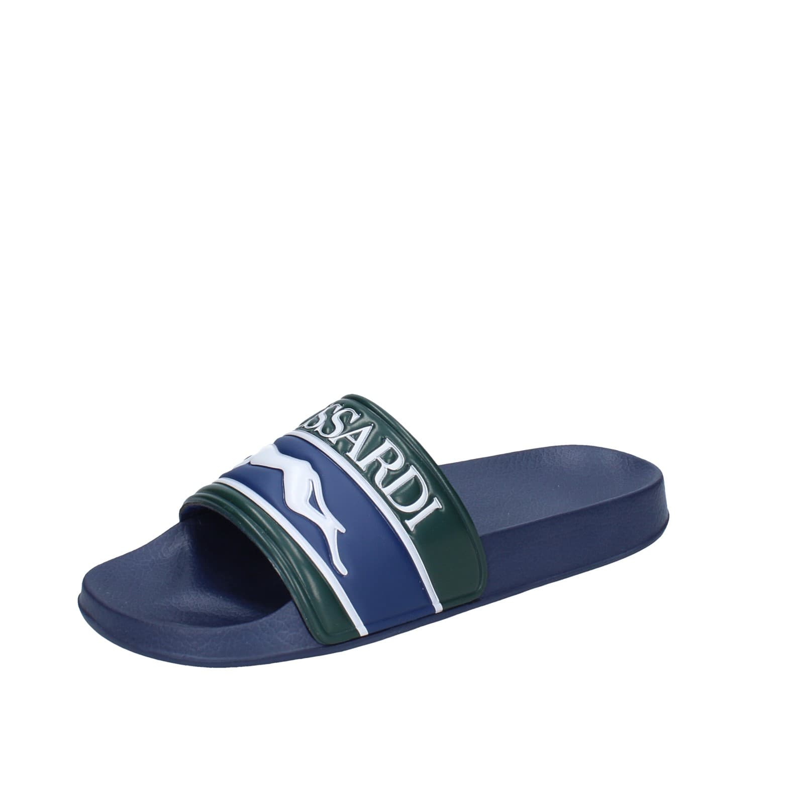 scarpe uomo TRUSSARDI sandali blu plastica verde EY246 Negozi Online