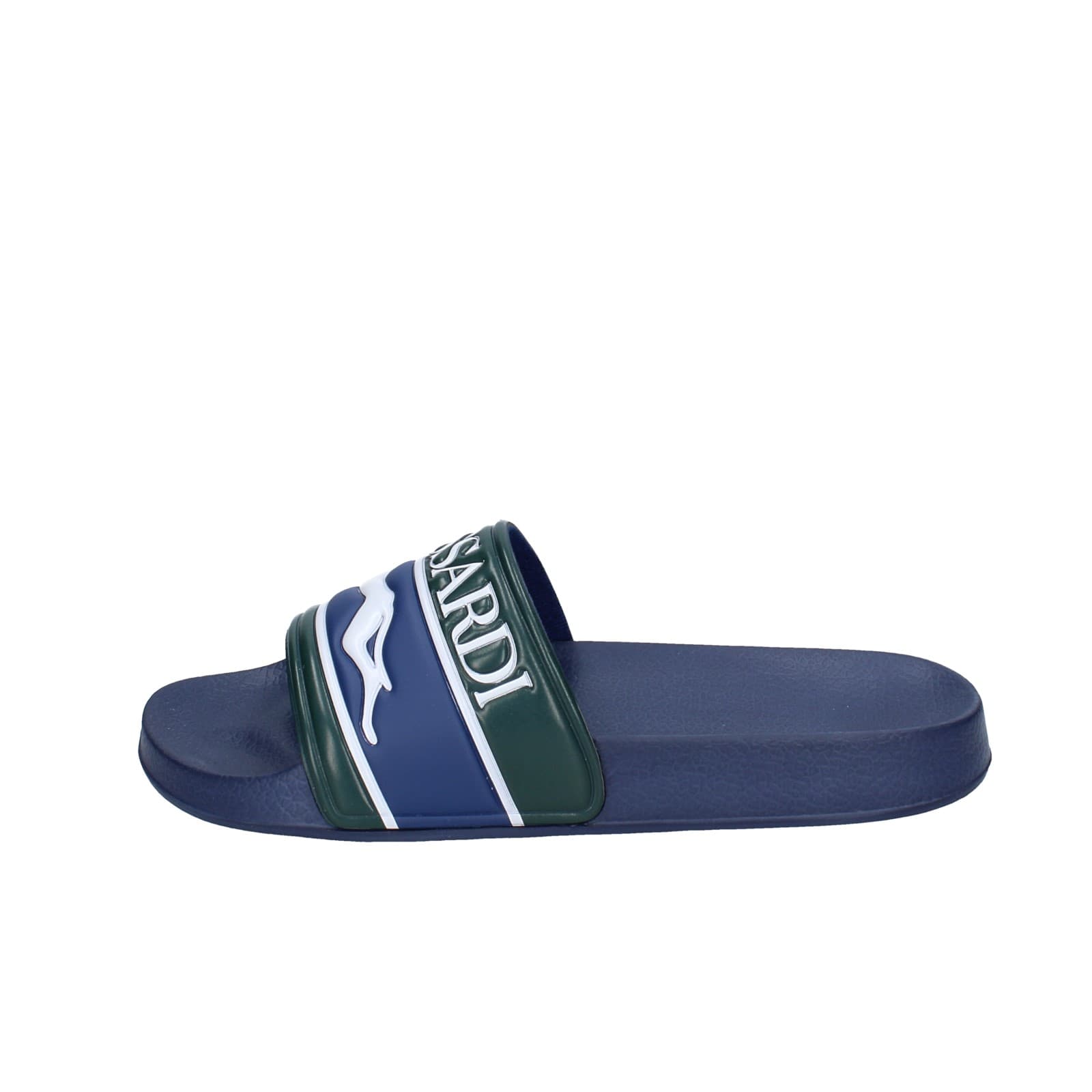 scarpe uomo TRUSSARDI sandali blu plastica verde EY246 Negozi Online