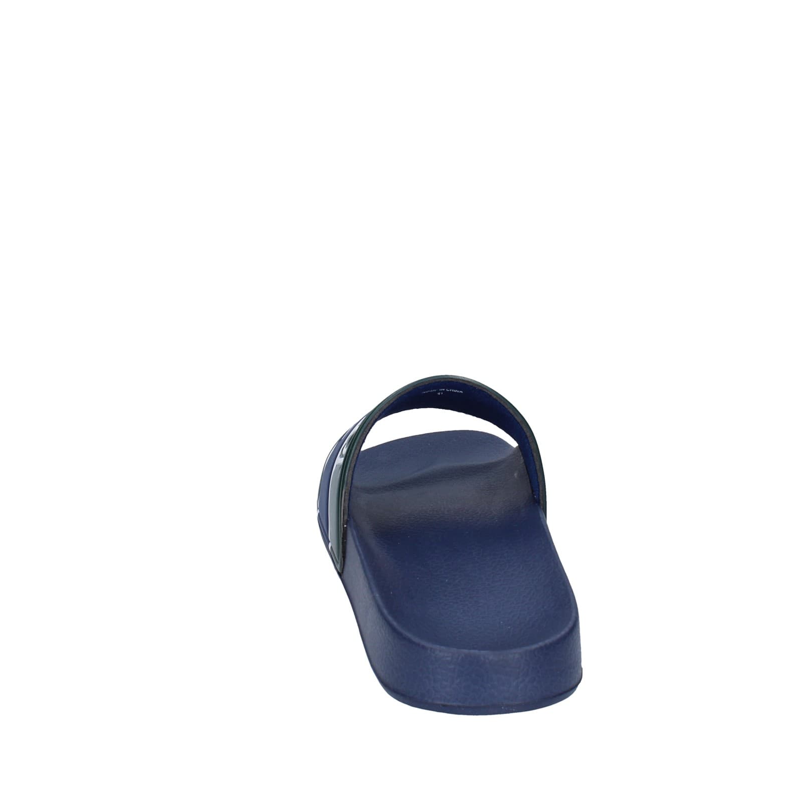 scarpe uomo TRUSSARDI sandali blu plastica verde EY246 Negozi Online