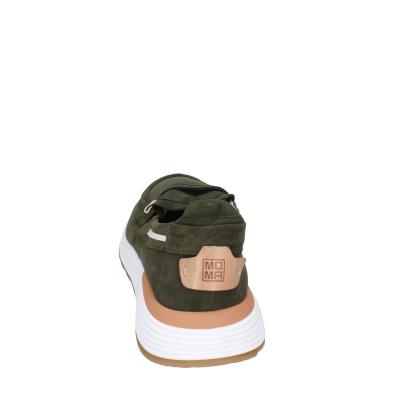 scarpe uomo MOMA mocassini verde camoscio 4FS413-CRPL BC87 Shopping Online
