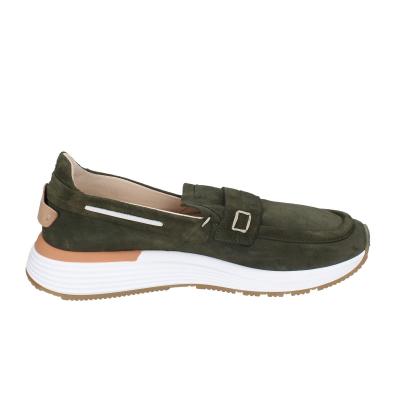 scarpe uomo MOMA mocassini verde camoscio 4FS413-CRPL BC87 Shopping Online