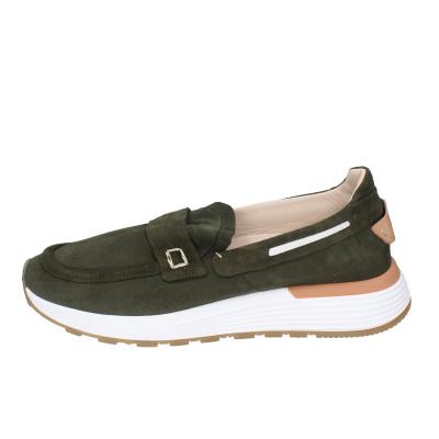 scarpe uomo MOMA mocassini verde camoscio 4FS413-CRPL BC87 Shopping Online