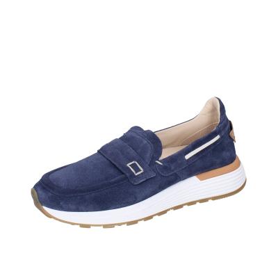 scarpe uomo MOMA mocassini blu camoscio 4FS413-CRPG BC818 Sottocosto