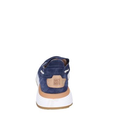 scarpe uomo MOMA mocassini blu camoscio 4FS413-CRPG BC818 Sottocosto