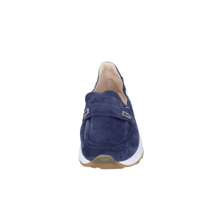 scarpe uomo MOMA mocassini blu camoscio 4FS413-CRPG BC818 Sottocosto