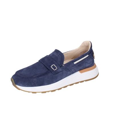scarpe uomo MOMA mocassini blu camoscio 4FS413-CRPG BC773 Convenienza