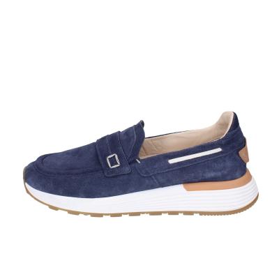 scarpe uomo MOMA mocassini blu camoscio 4FS413-CRPG BC773 Convenienza