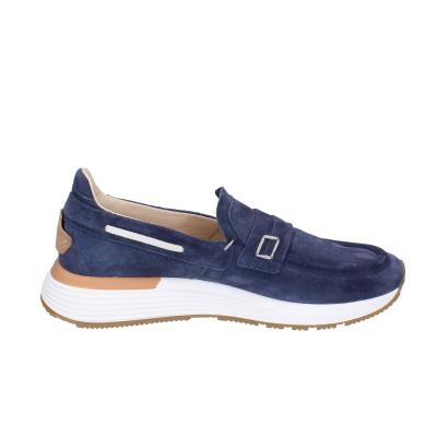 scarpe uomo MOMA mocassini blu camoscio 4FS413-CRPG BC773 Convenienza