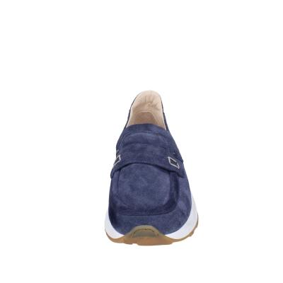 scarpe uomo MOMA mocassini blu camoscio 4FS413-CRPG BC773 Convenienza