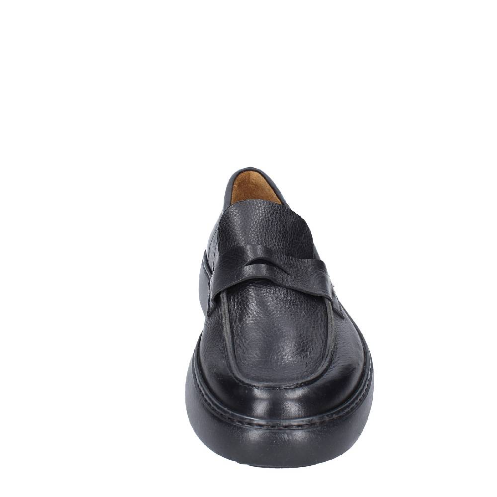 scarpe uomo MOMA mocassini nero pelle 11402E VINTAGE EX385 Saldi Di Fabbrica