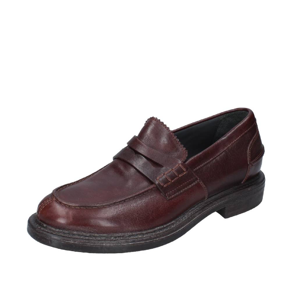 scarpe uomo MOMA mocassini marrone pelle 65305E EY516 Presa