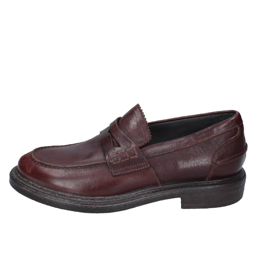 scarpe uomo MOMA mocassini marrone pelle 65305E EY516 Presa