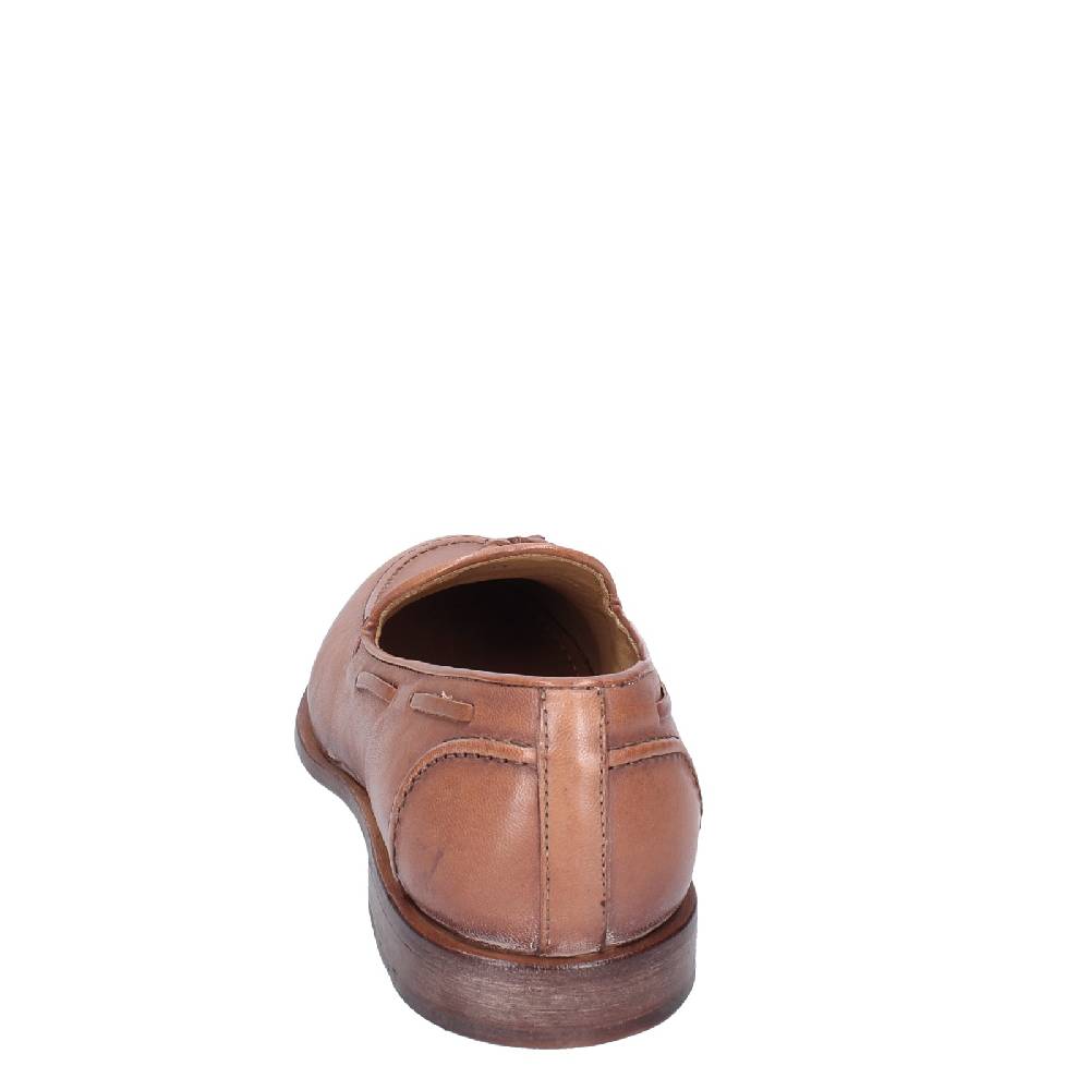 scarpe uomo MOMA mocassini marrone pelle 2FS410 VINTAGE EX375 Sconto