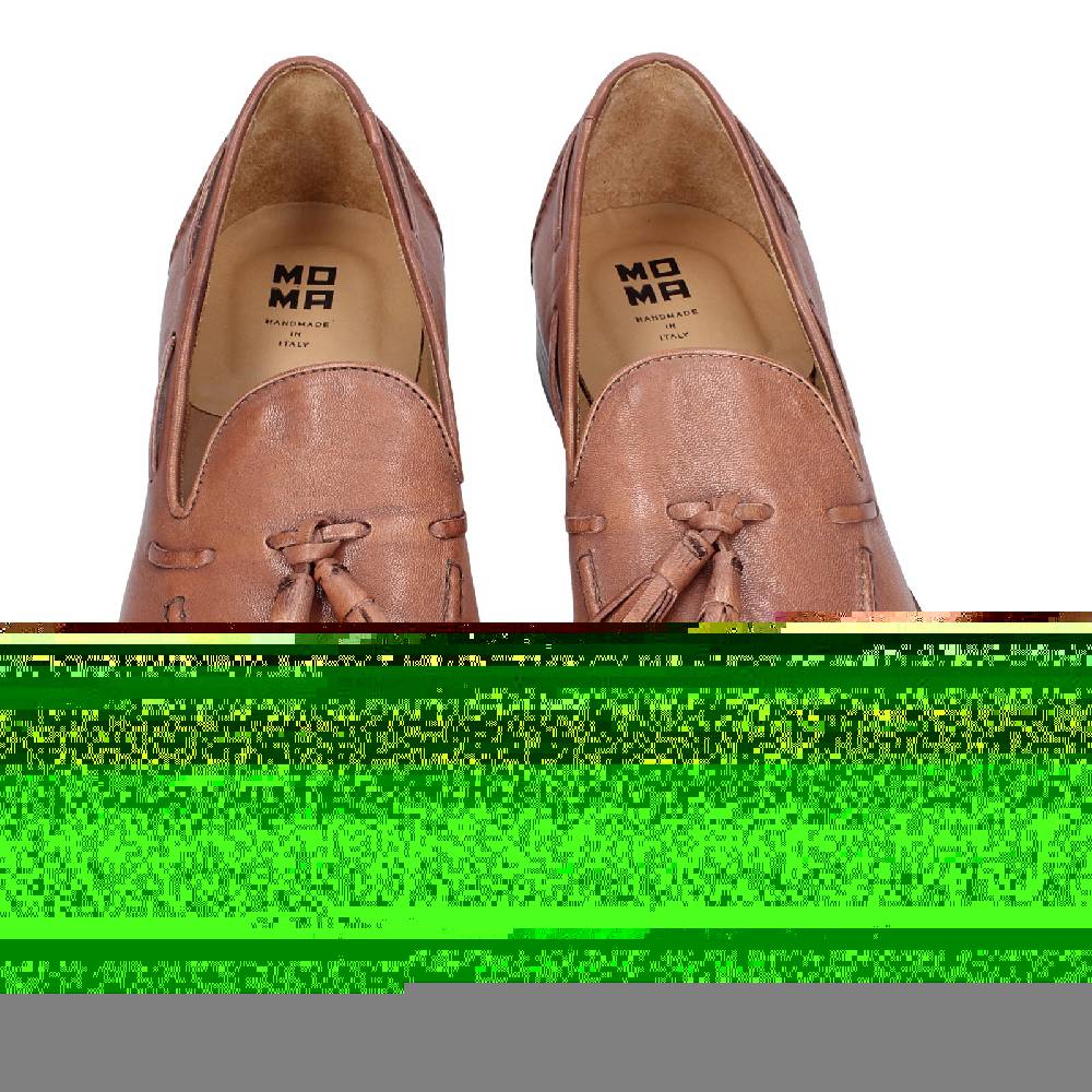 scarpe uomo MOMA mocassini marrone pelle 2FS410 VINTAGE EX375 Sconto
