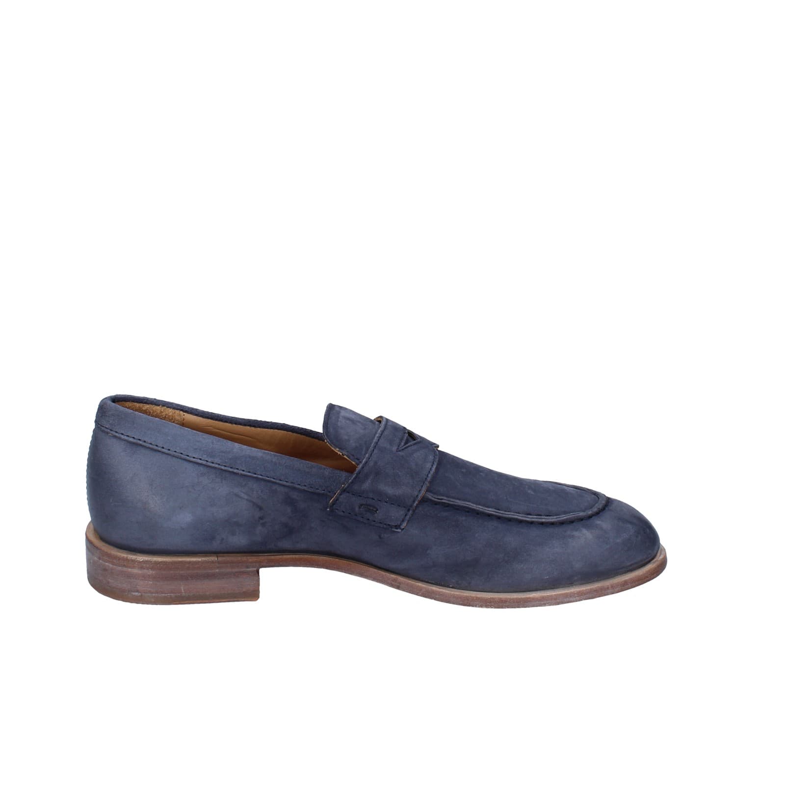 scarpe uomo MOMA mocassini blu camoscio 2E5449-OW EY425 Offerta