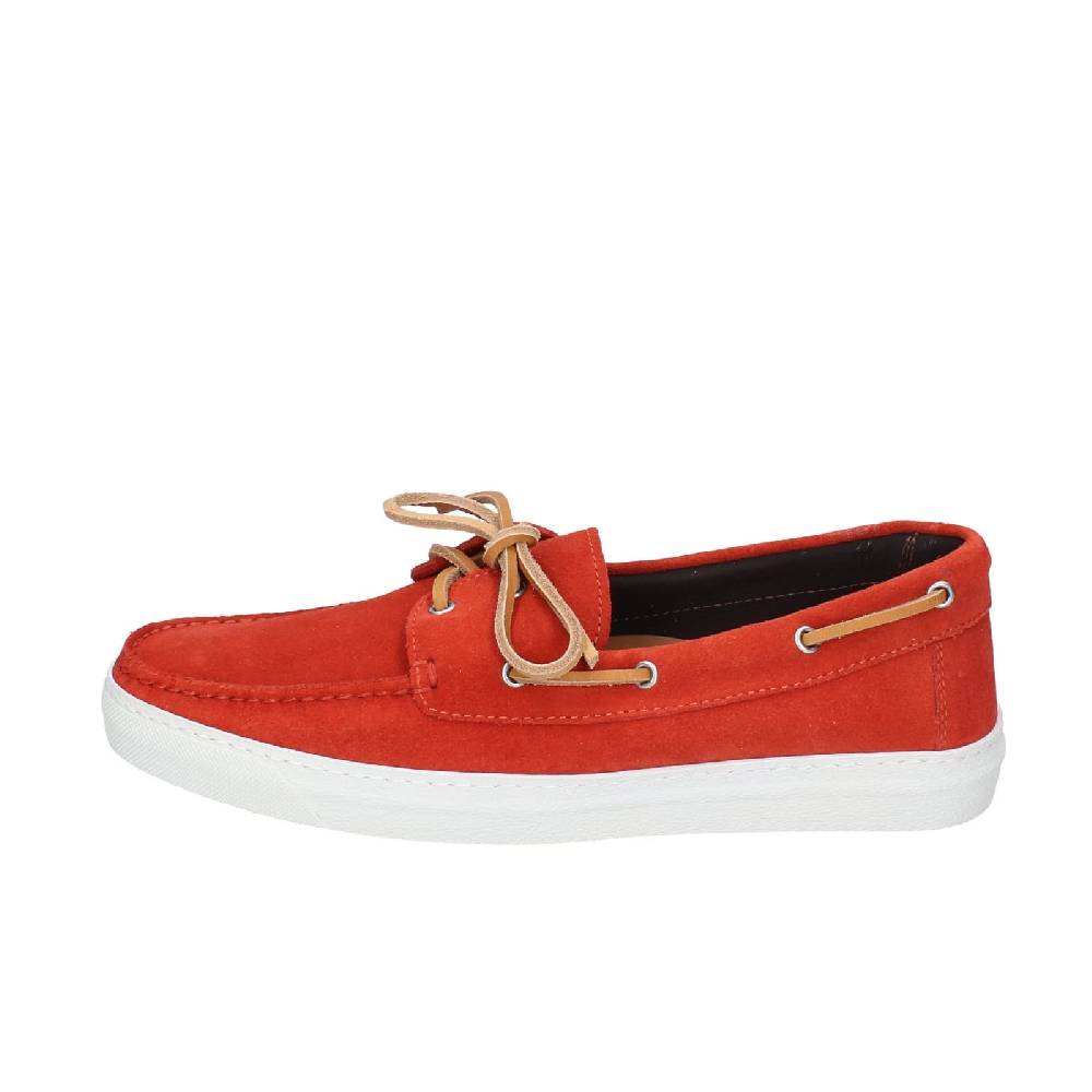 scarpe uomo RALPH LAUREN mocassini rosso camoscio celeste EY147 Online