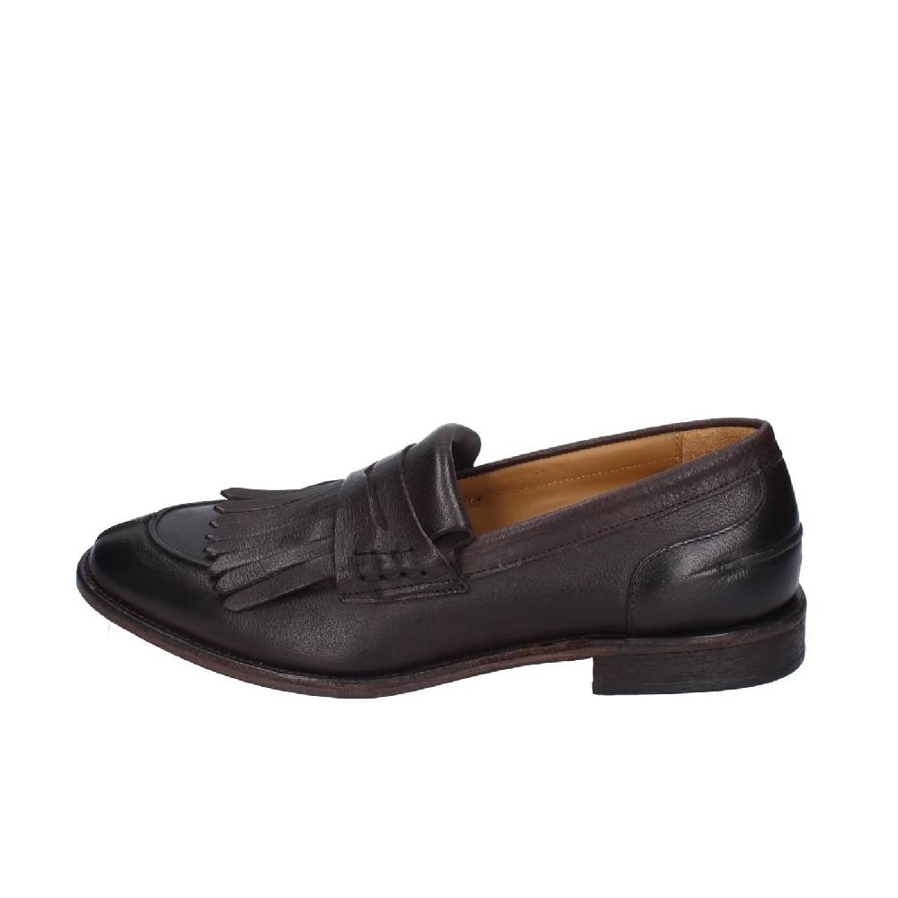 scarpe uomo MANIFATTURE ETRUSCHE mocassini marrone pelle EZ835 Outlet
