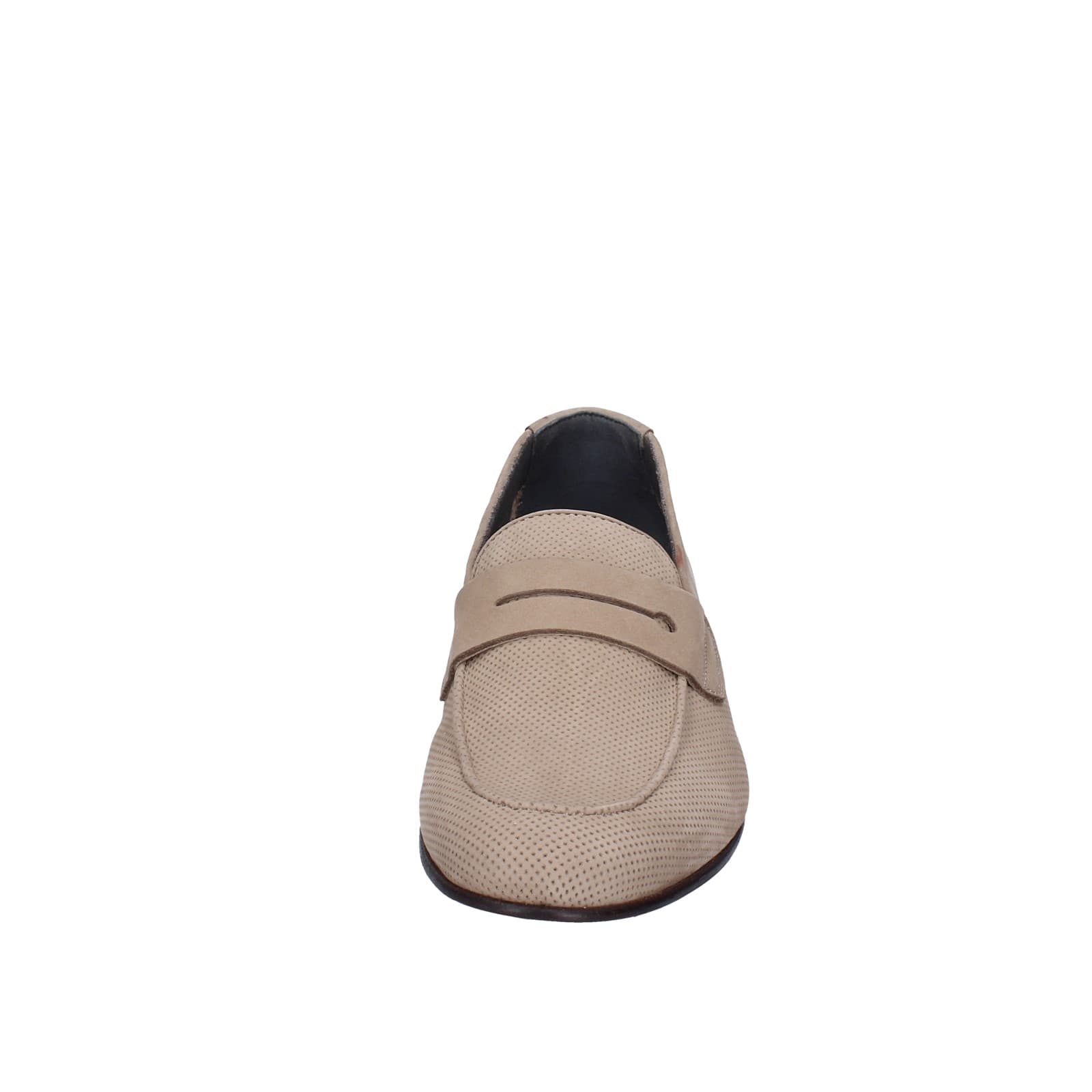 scarpe uomo POLLINI mocassini marrone pelle scamosciata EY33 In Vendita