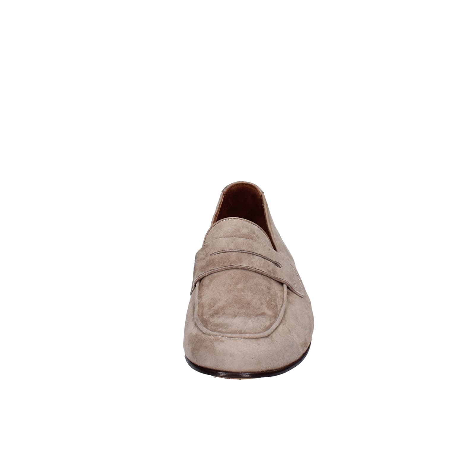 scarpe uomo POLLINI mocassini marrone camoscio EY38 Saldi