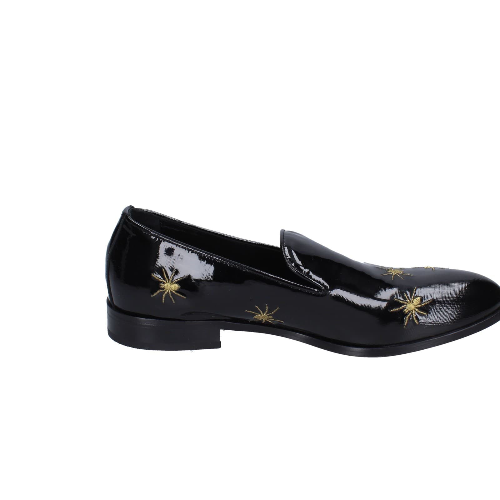 scarpe uomo EVEET mocassini nero vernice EZ169 Vendita Calda