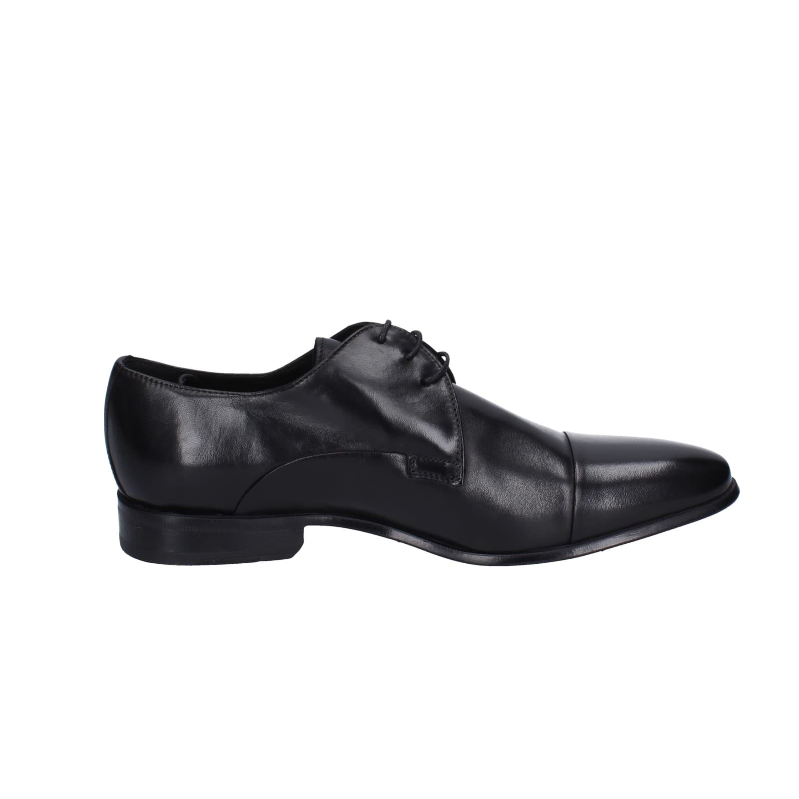 scarpe uomo STEFANO BRANCHINI classiche nero pelle EZ842 Nuovo