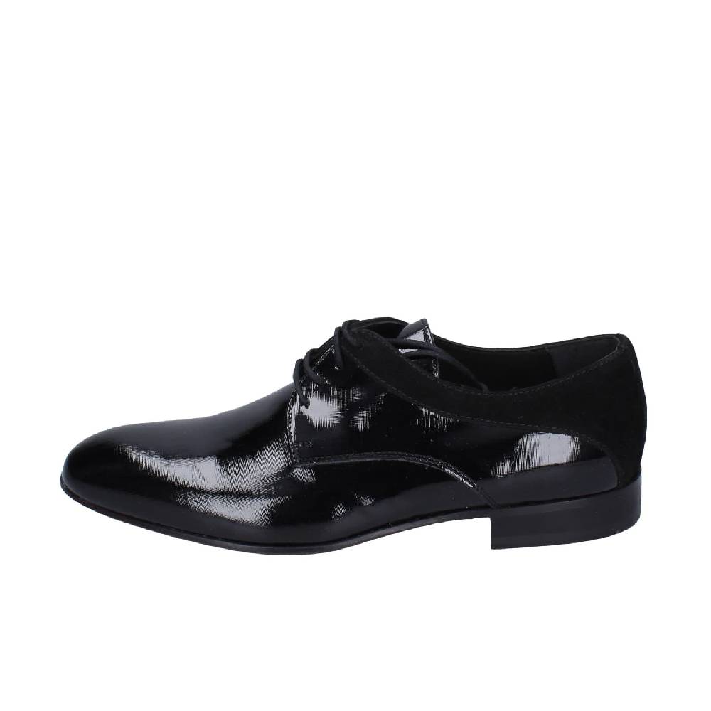 scarpe uomo EVEET classiche nero vernice velluto 15010 EZ120 Vendita