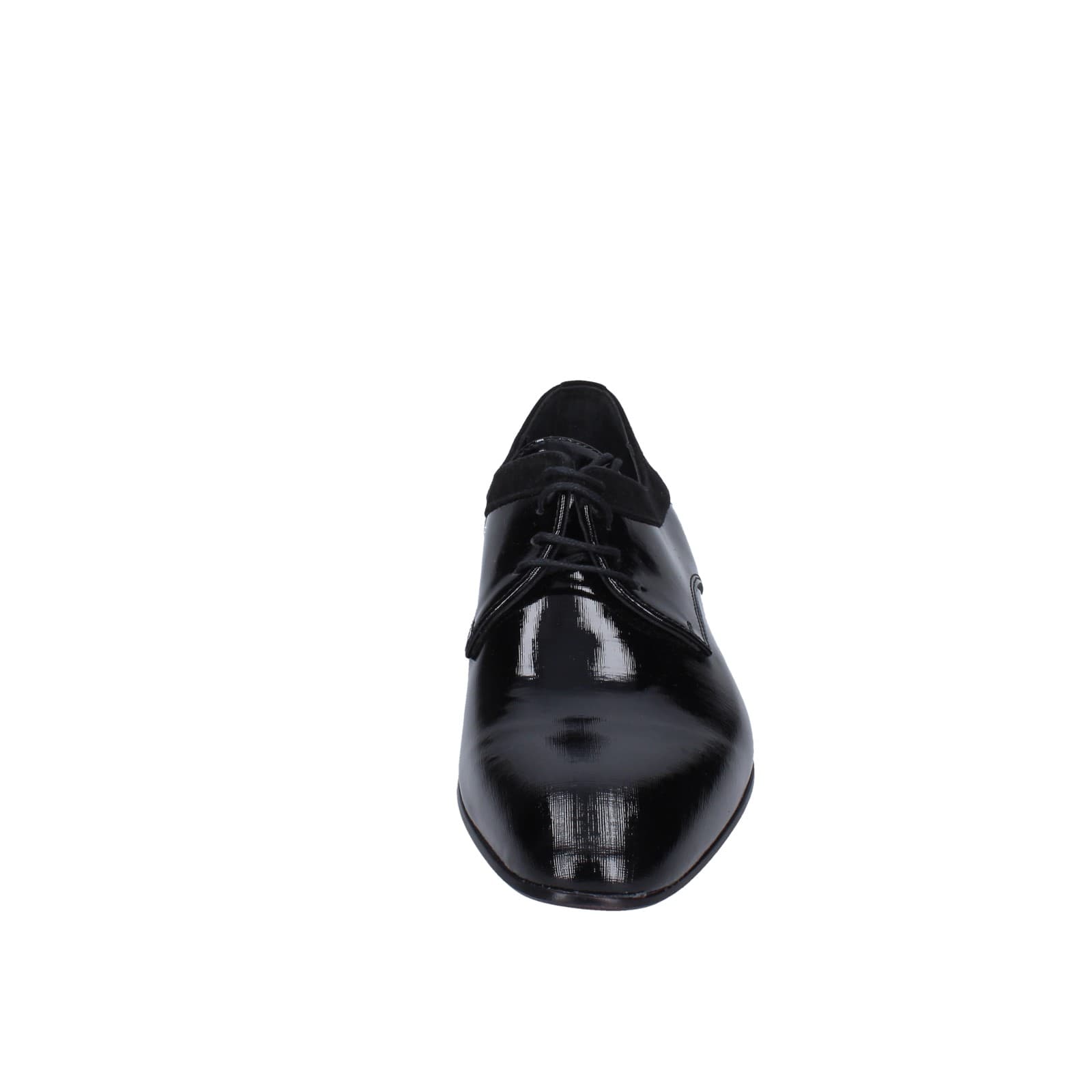 scarpe uomo EVEET classiche nero vernice velluto 15010 EZ120 Vendita