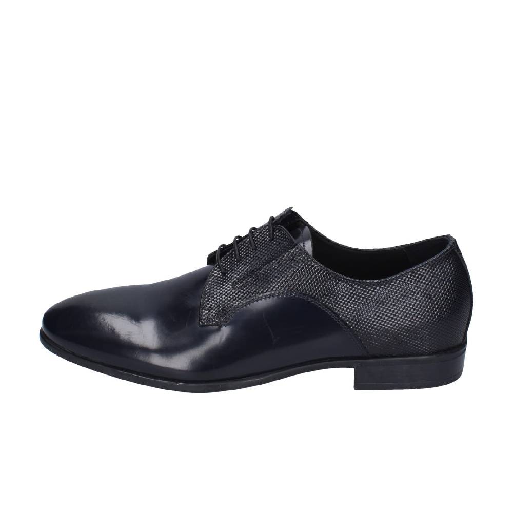 scarpe uomo EVEET classiche blu pelle lucida EZ97 Spedizione Gratuita
