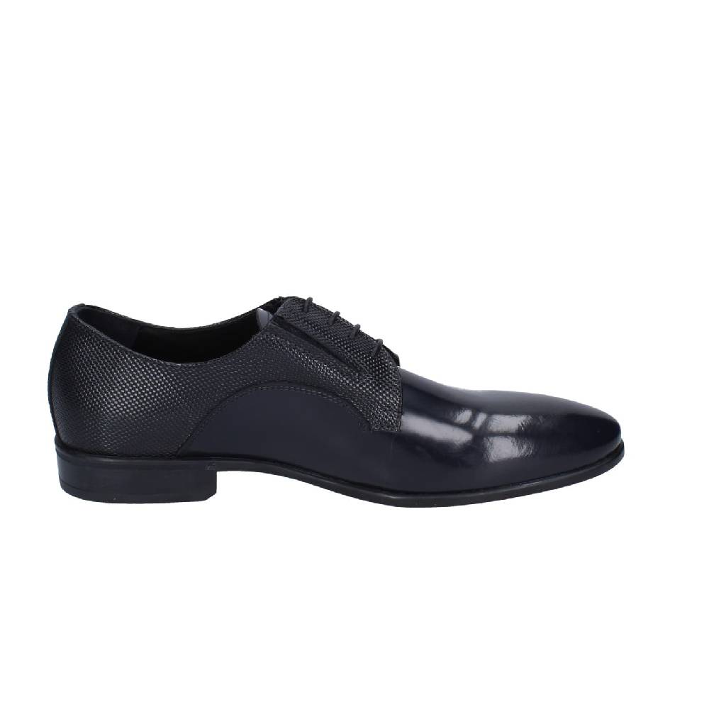 scarpe uomo EVEET classiche blu pelle lucida EZ97 Spedizione Gratuita