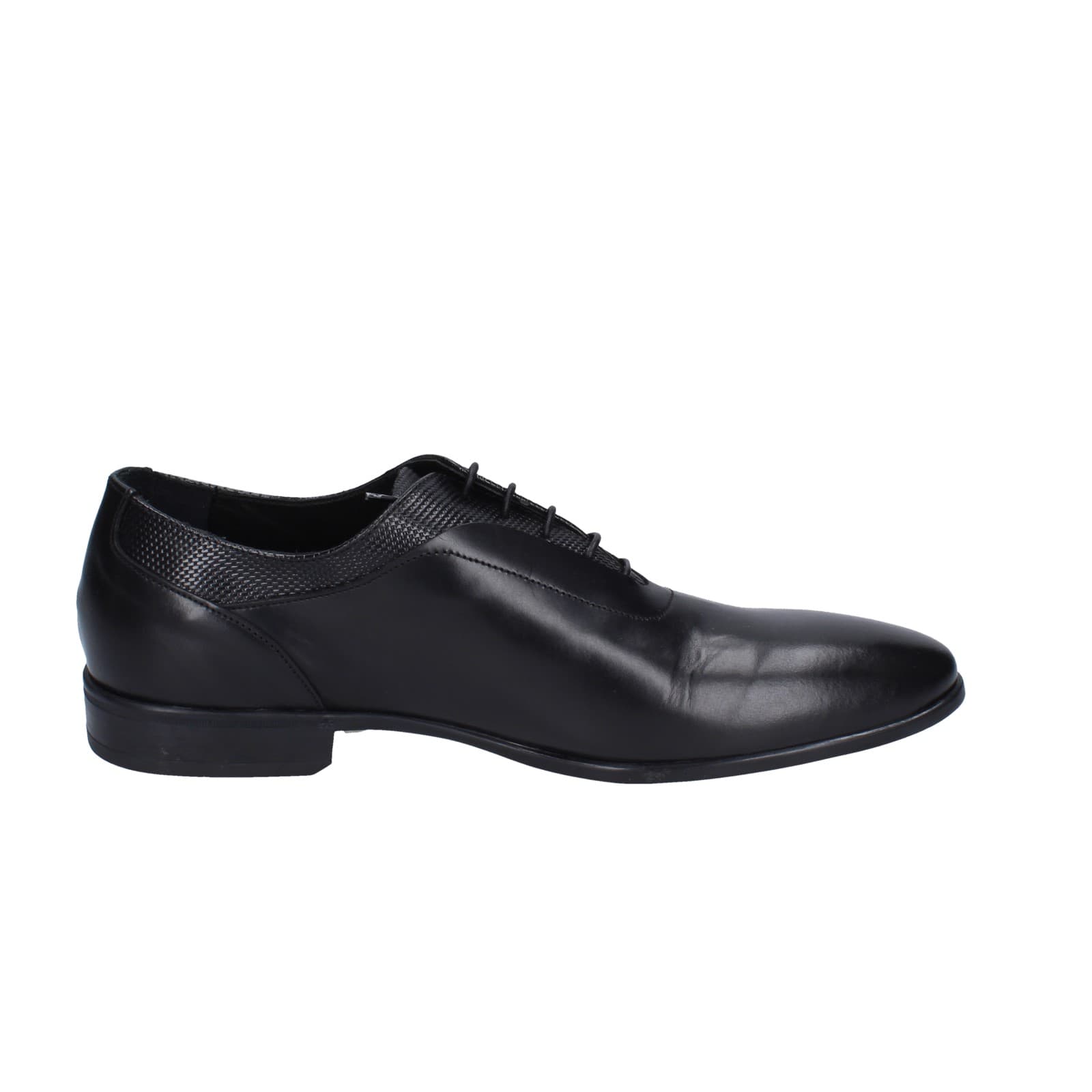 scarpe uomo EVEET classiche nero pelle EZ92 Qualità Garantita