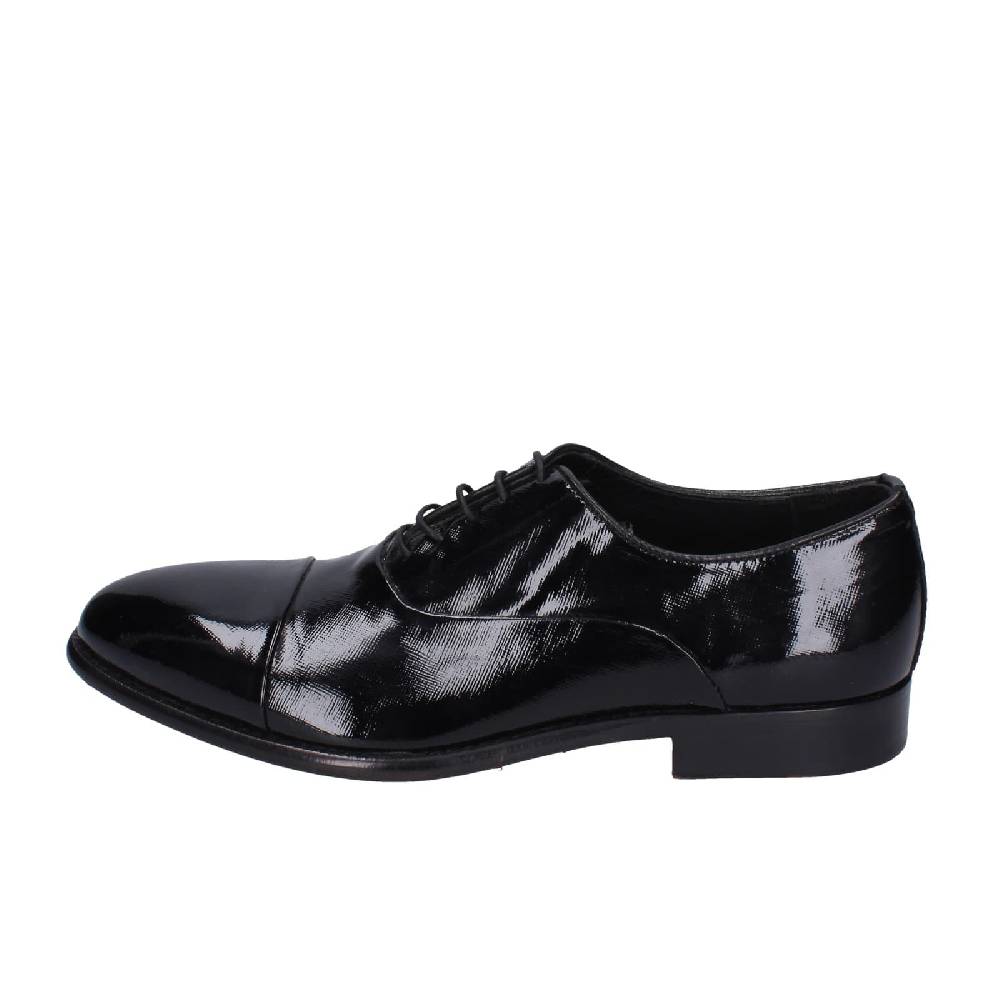 scarpe uomo EVEET classiche nero vernice EZ131 Consegna Veloce