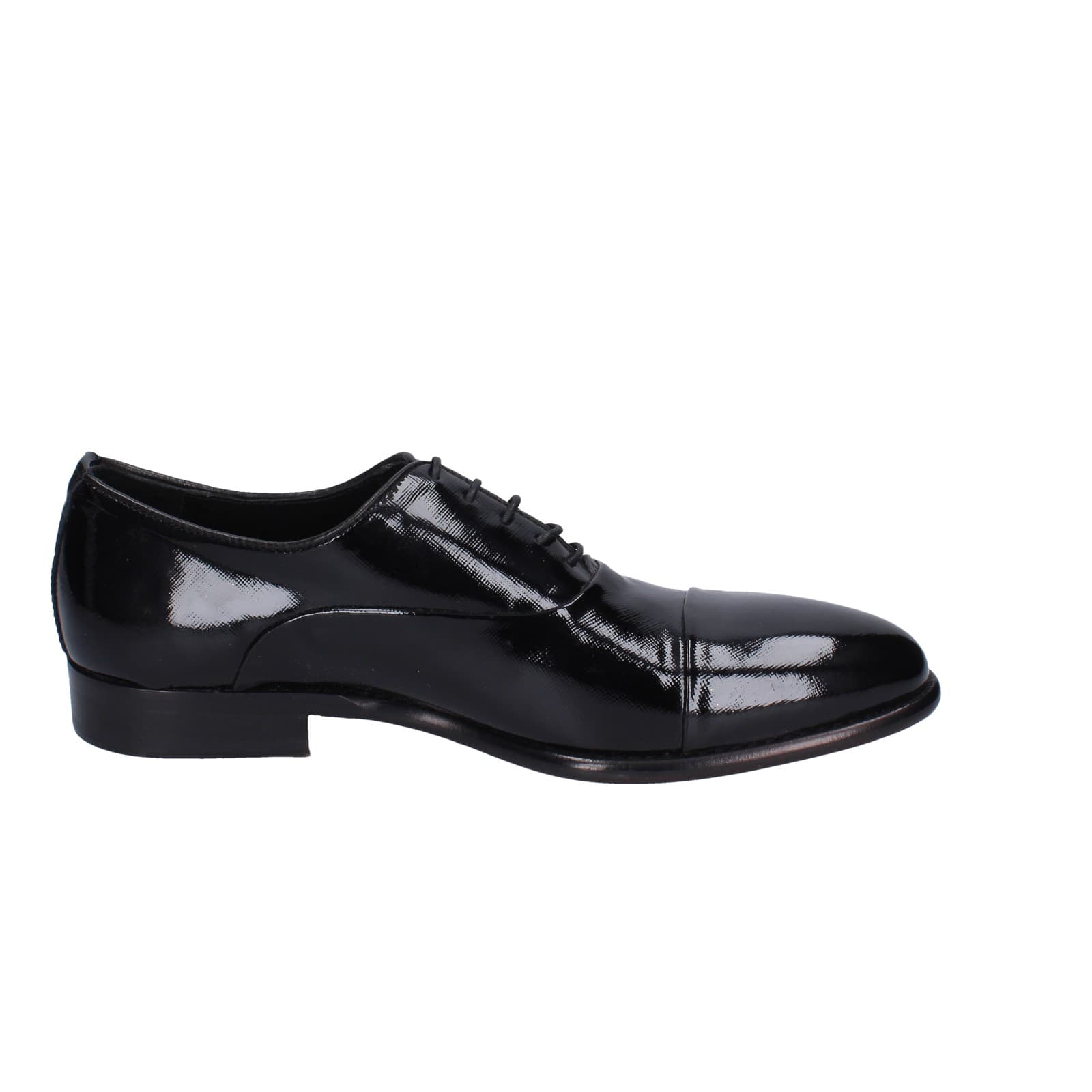 scarpe uomo EVEET classiche nero vernice EZ131 Consegna Veloce