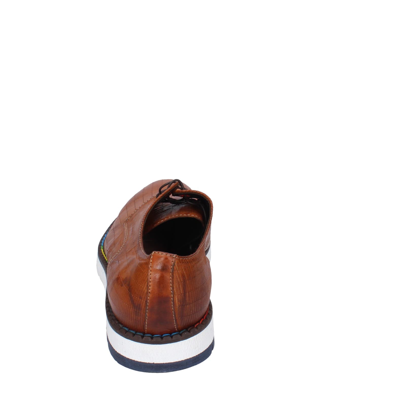 scarpe uomo EVEET classiche marrone pelle EZ147 Affare Del Giorno