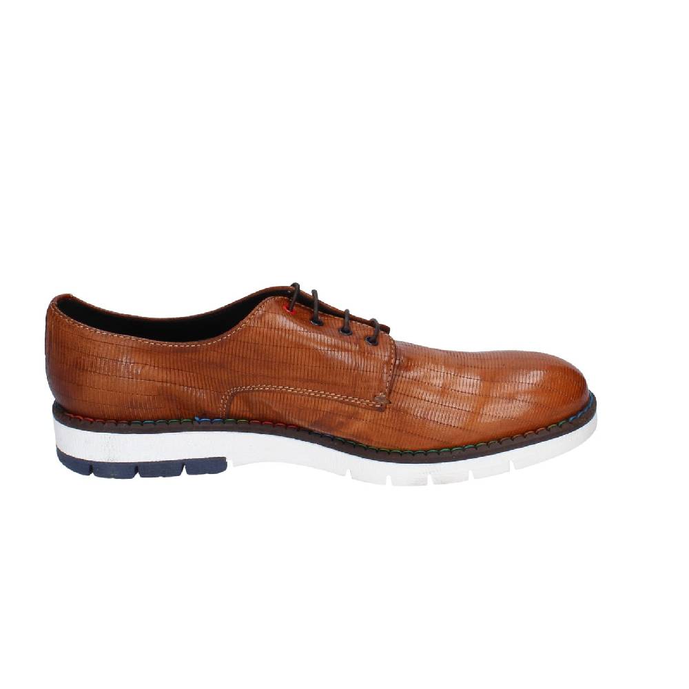 scarpe uomo EVEET classiche marrone pelle EZ147 Affare Del Giorno