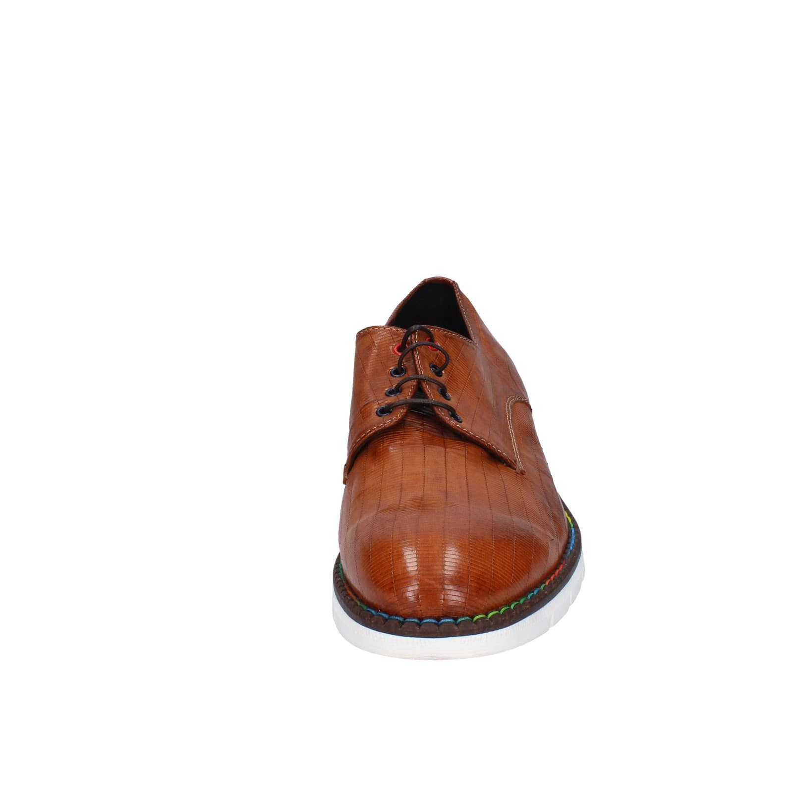 scarpe uomo EVEET classiche marrone pelle EZ147 Affare Del Giorno